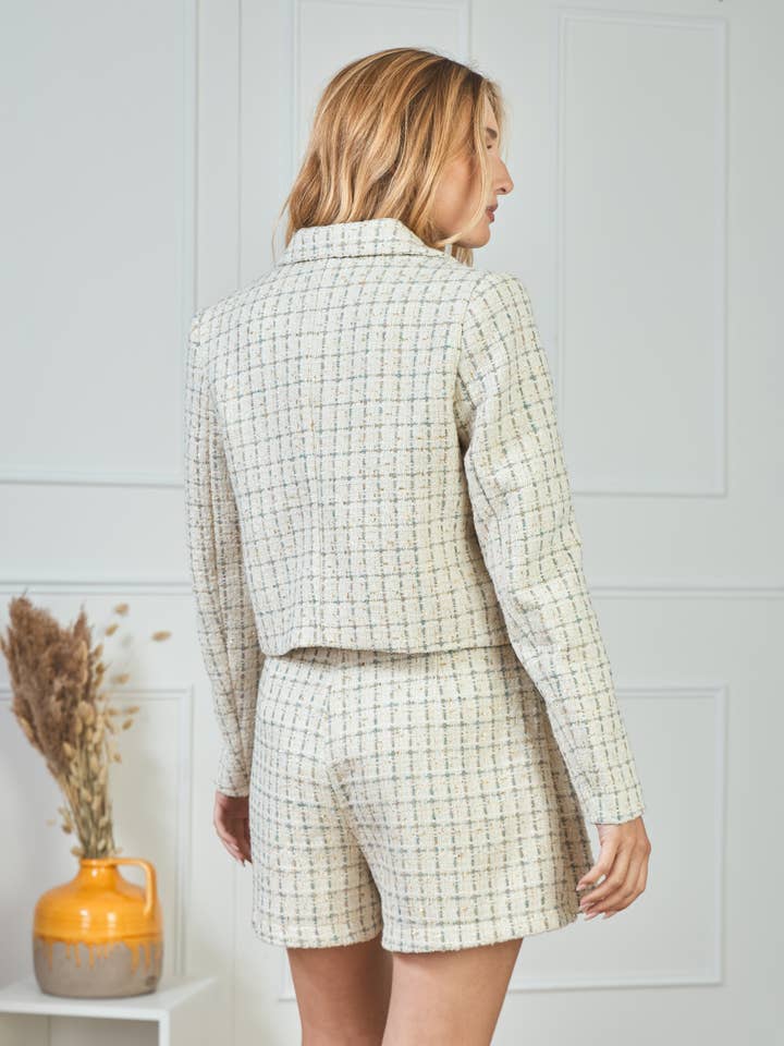 LULUMARY - Wholesale Suit Jacket - Women's - Tweed jacket V34618