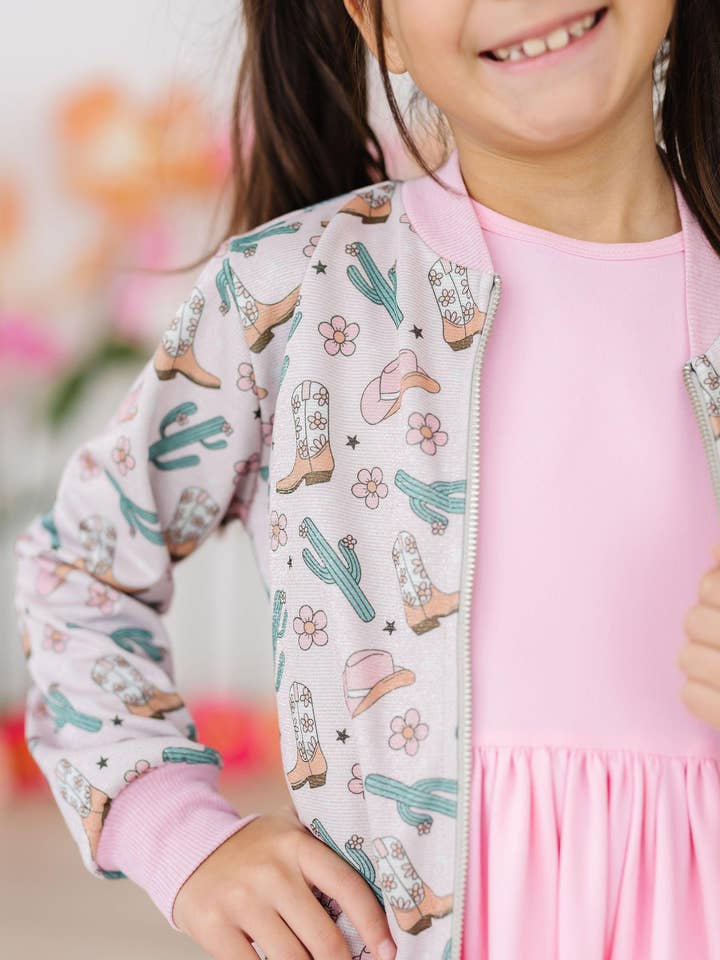 Mila & Rose - Wholesale Jacket - Kids - Cactus Cowgirl Shimmer Jacket0
