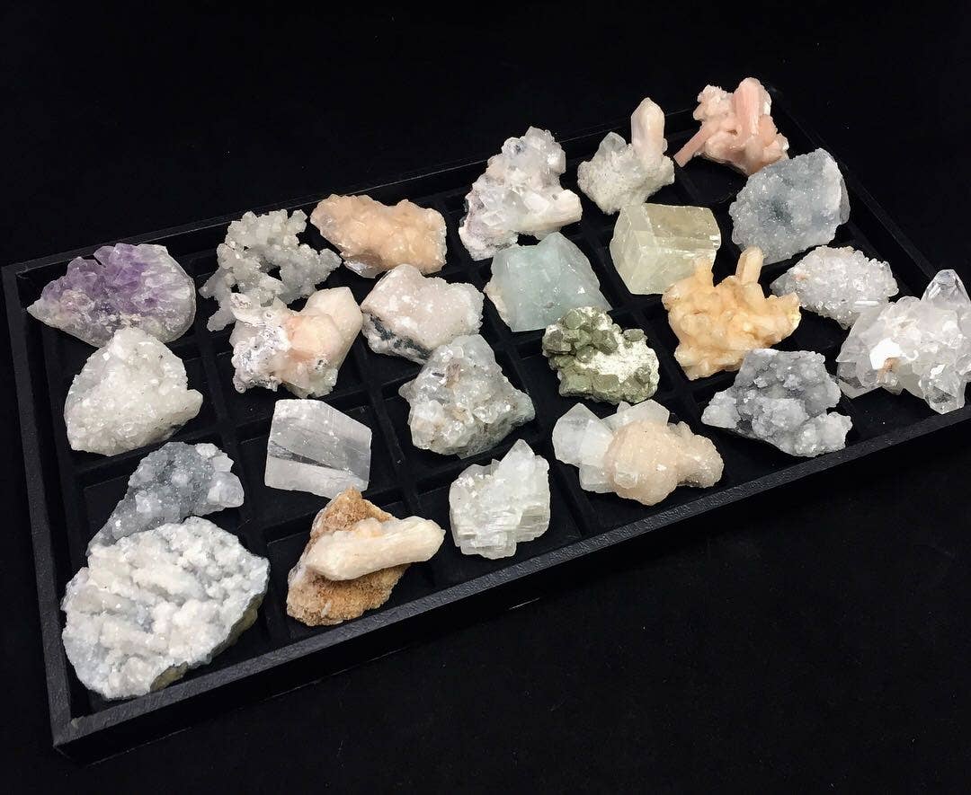 Raj Minerals Inc - Wholesale Spiritual Stone/Crystal - Assorted Crystals Zeolite Flat - Small - 24 pcs9
