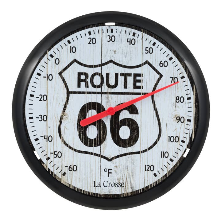 Thermometer - 8" Route 66 Thermometer for wholesale by La Crosse Technology, Ltd.