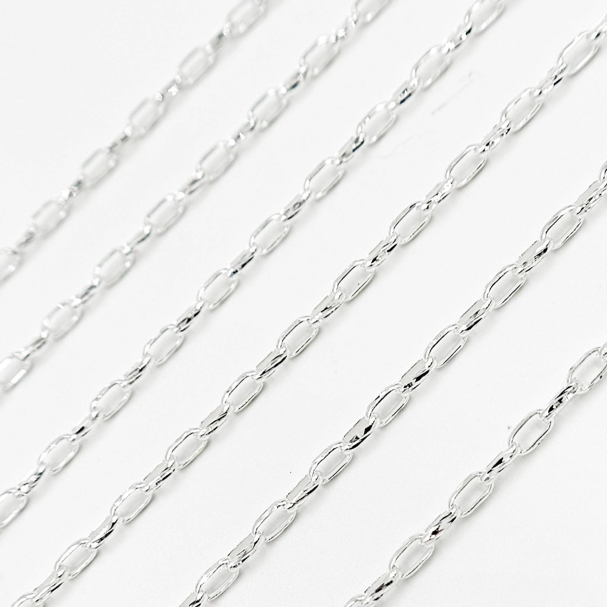 Tresor Jewelry Inc. - Wholesale Link & Chain Necklace - Y128SS. Sterling Silver Diamond Cut Box Link Chain3