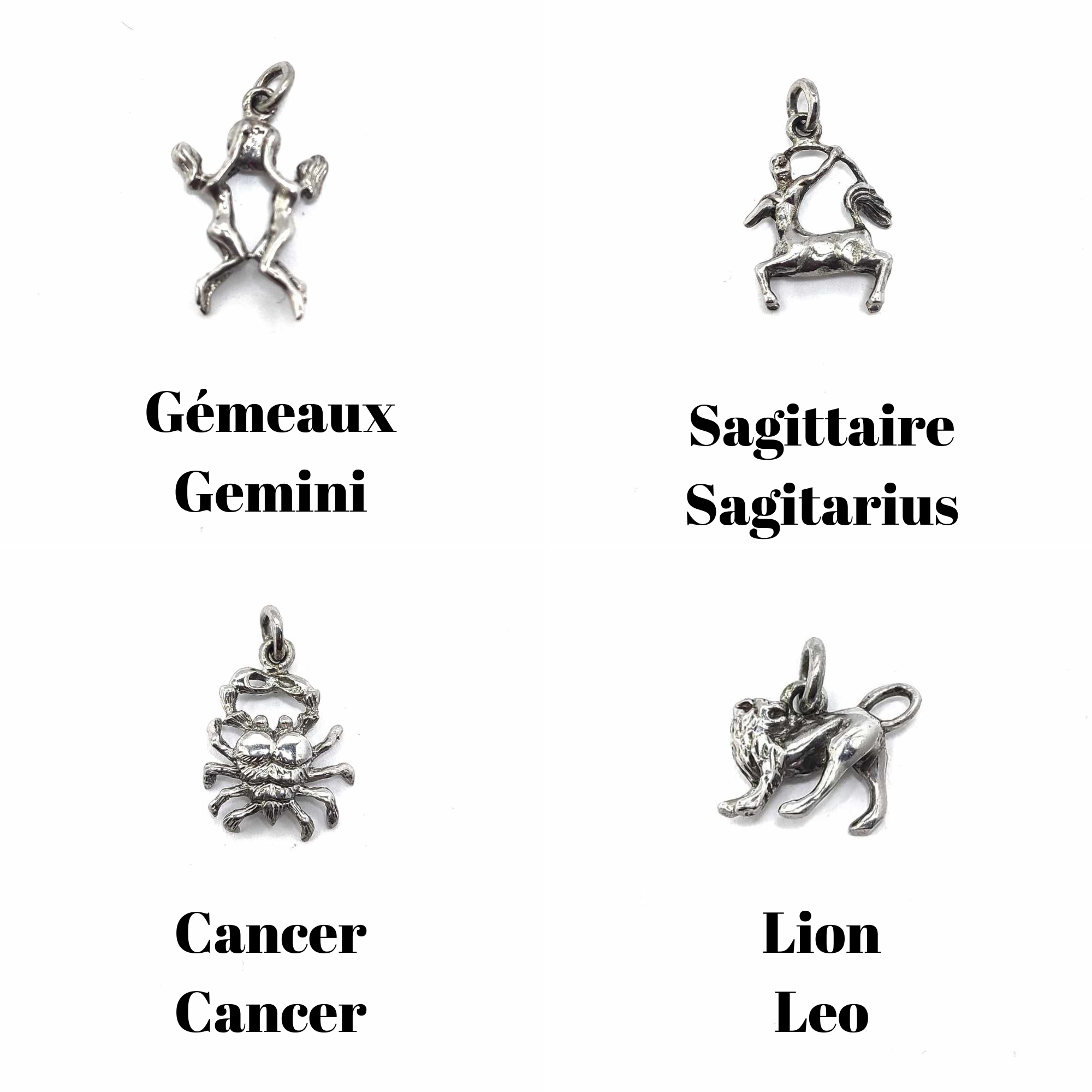 Iroquoise - Wholesale Individual Charm/Pendant - 925 Sterling Silver Astro Sign Pendant1