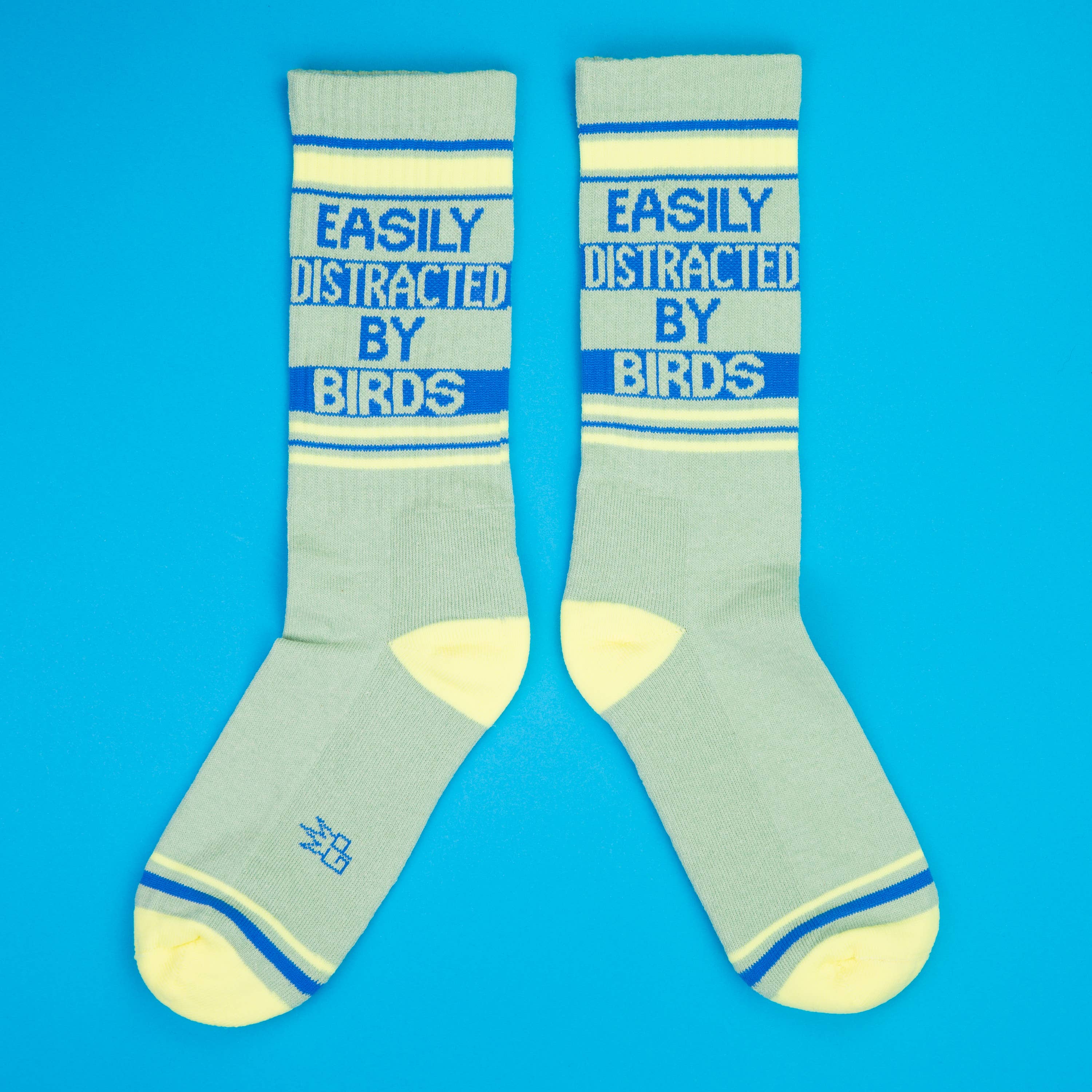 Gumball Poodle - Wholesale Socks - Unisex - Easily Distracted By Birds Gym Crew Socks4