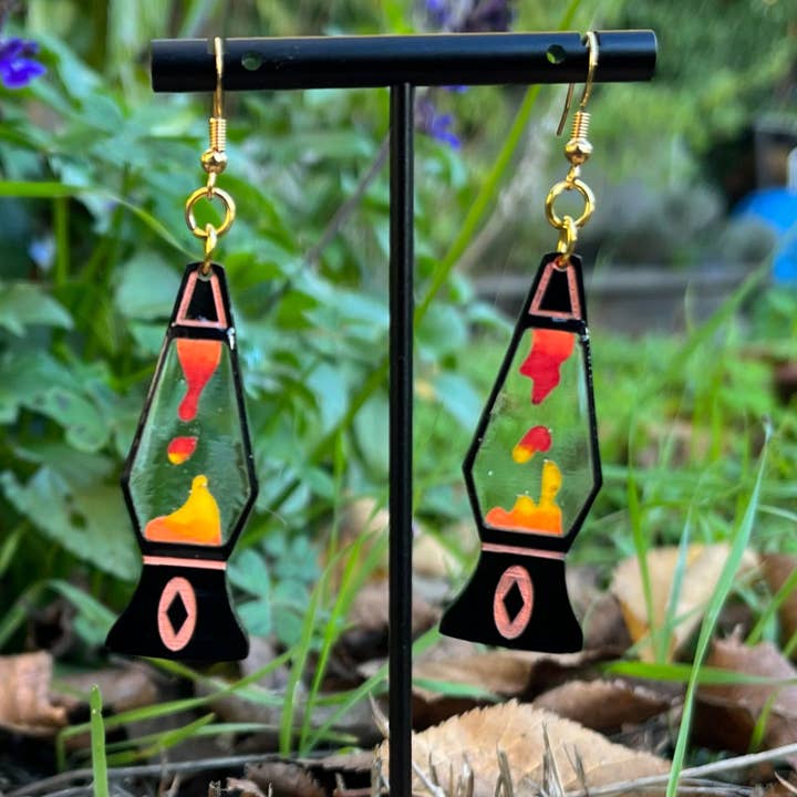 The Spooky Haus - Wholesale Dangle Earrings - Lava Lamp Earrings4