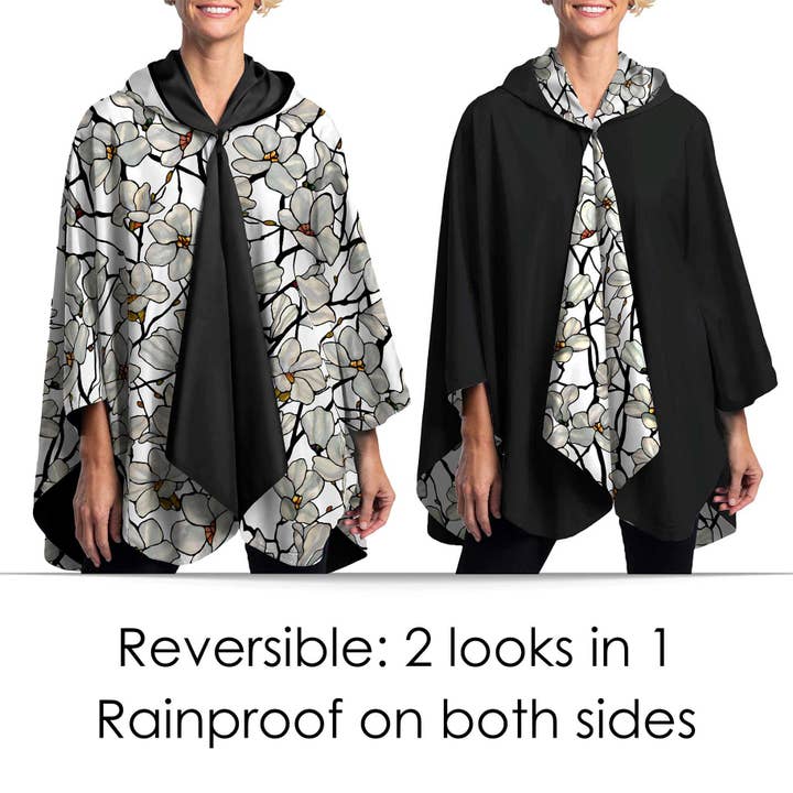 RainCaper - Wholesale Raincoat - Women's - Fine Art RainCaper - Tiffany "Magnolia"