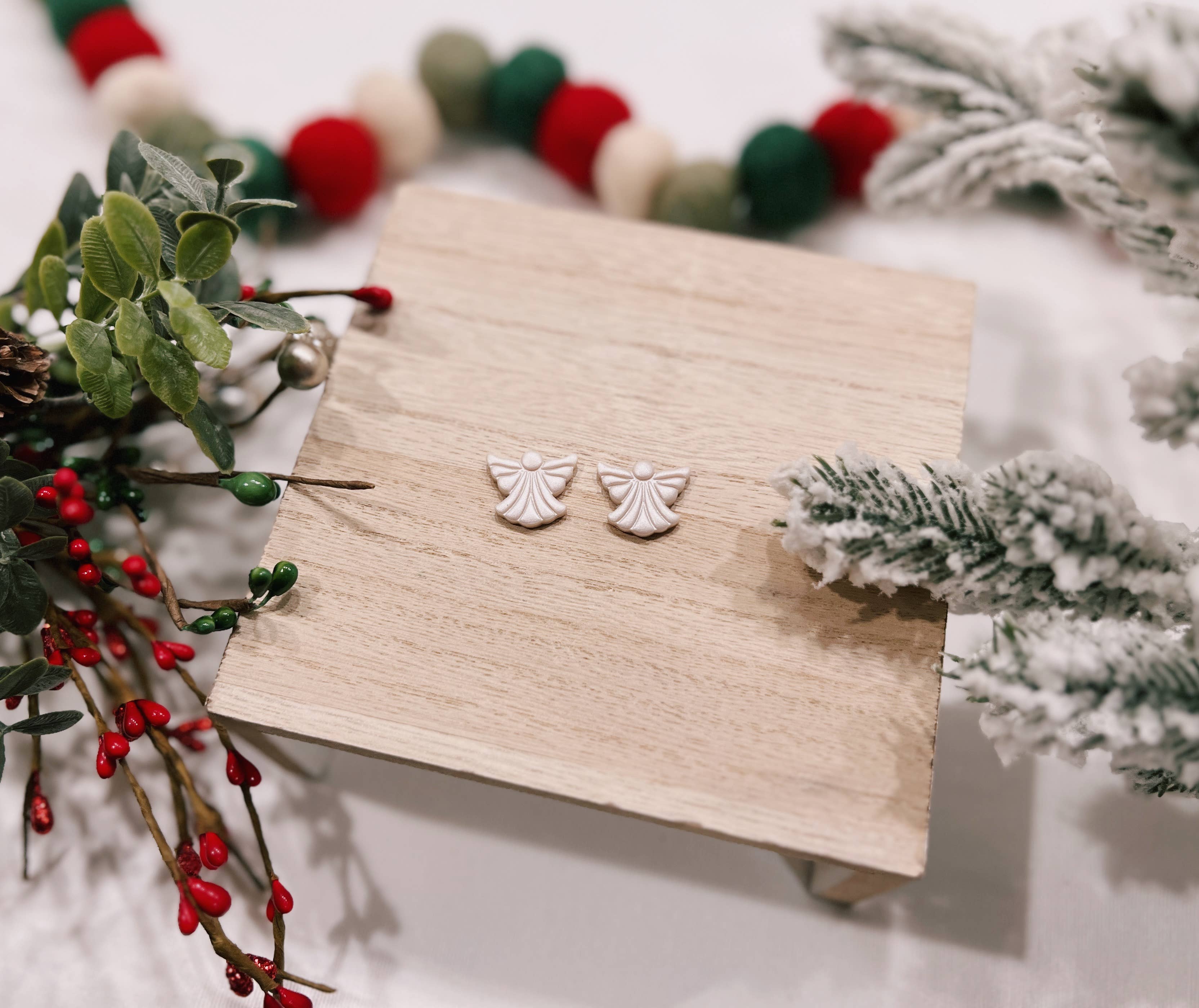 Clayfully Jules - Wholesale Stud/Post Earrings - Holiday Studs11