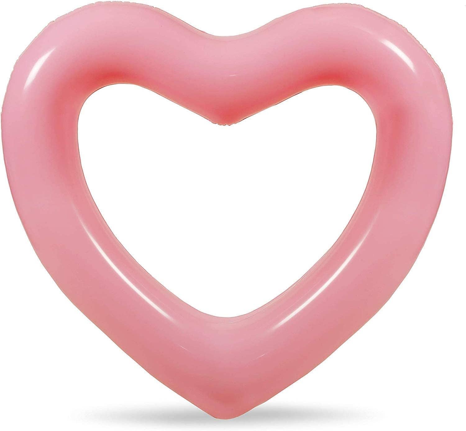 Garden Guru Lawn & Garden Tools - Wholesale Inflatables - LOTELI Heart Shaped Pool Float Light Pink3