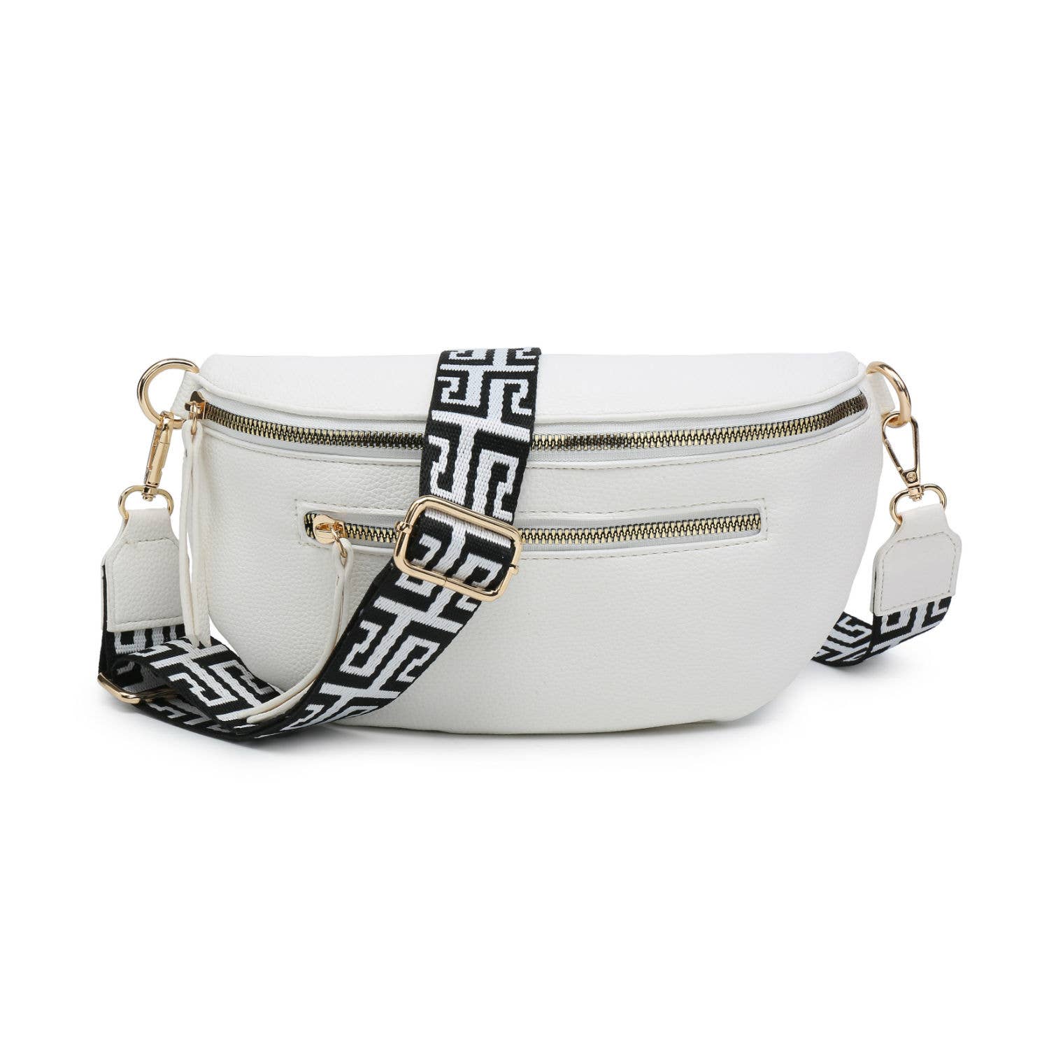 Papaya Fashion Ltd – wholesale Crossbody bag – Women's – B23003 Canvas Strap Sling Chest Bag with zip top sections7