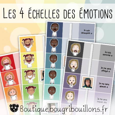 Bougribouillons - Vente Livre – enfant - Les échelles des émotions