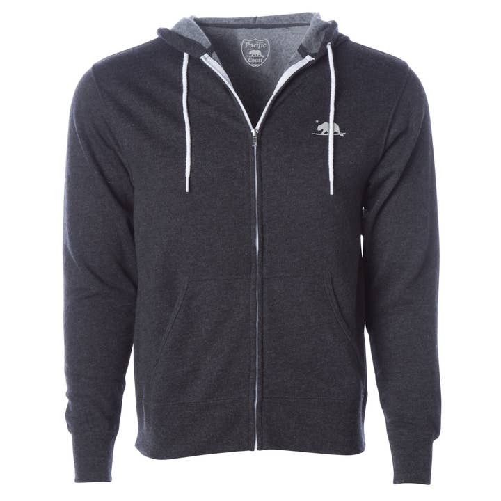 Surfbear Sweat à capuche zippé unisexe pour la vente par Pacific Coast Apparel
