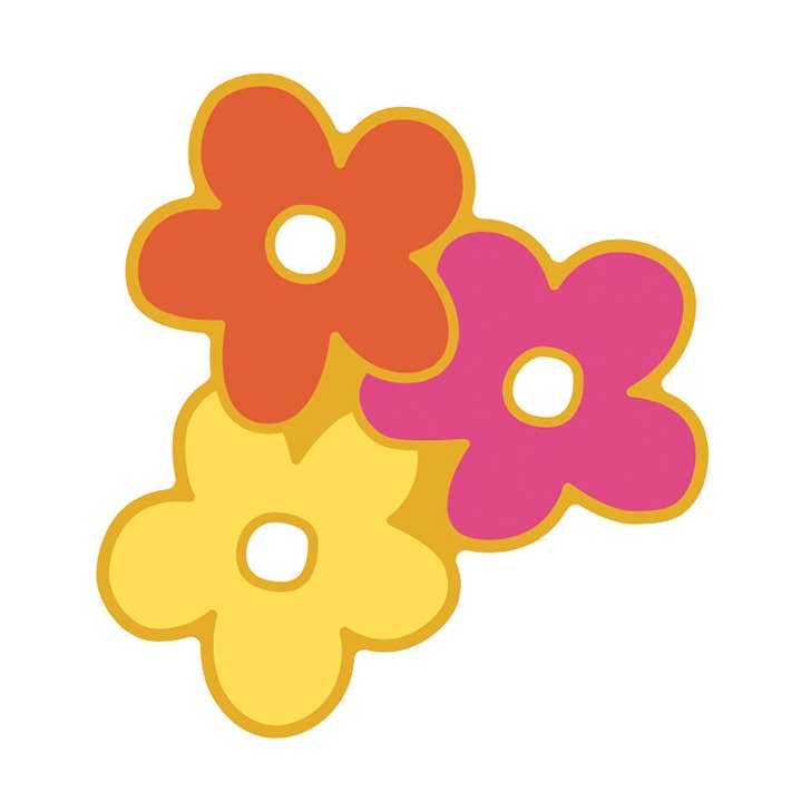 Pins Flower Rose Orange Jaune pour la vente par Pop Dog
