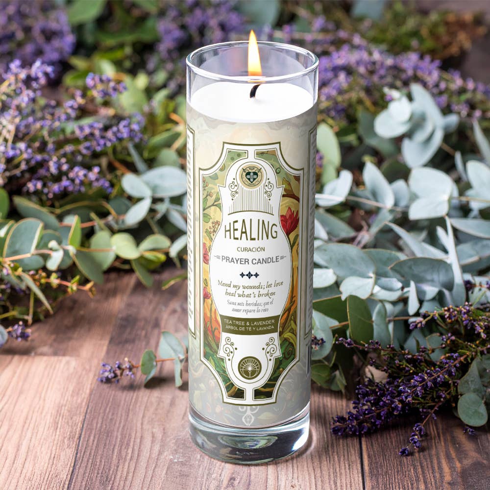 Designs by Deekay Inc. - Wholesale Votive Candle - Healing Prayer Candle 8" (9.5 oz)0