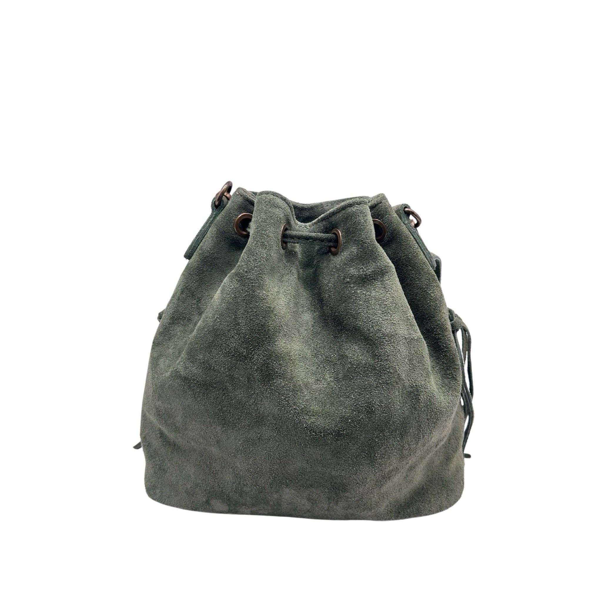 Louisa lee - Wholesale Shoulder Bag - Women's - AURÉLIA SUEDE LEATHER BUCKET BAG10