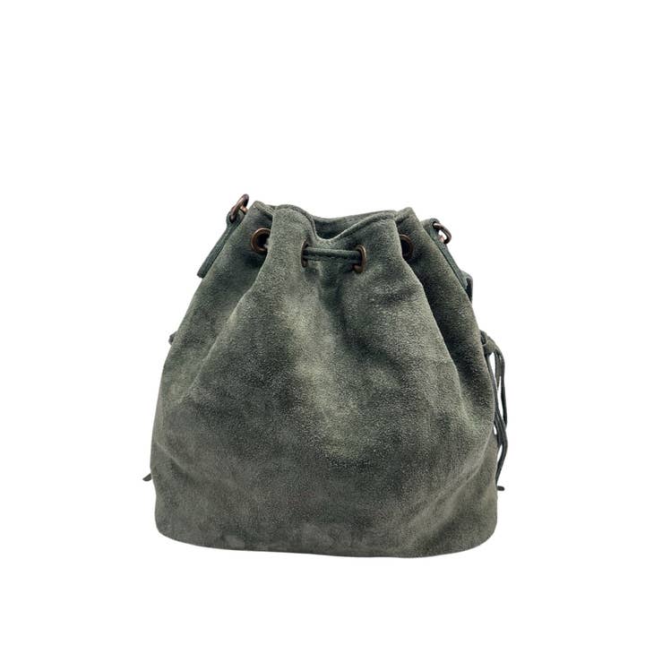 Louisa lee - Wholesale Shoulder Bag - Women's - AURÉLIA SUEDE LEATHER BUCKET BAG10