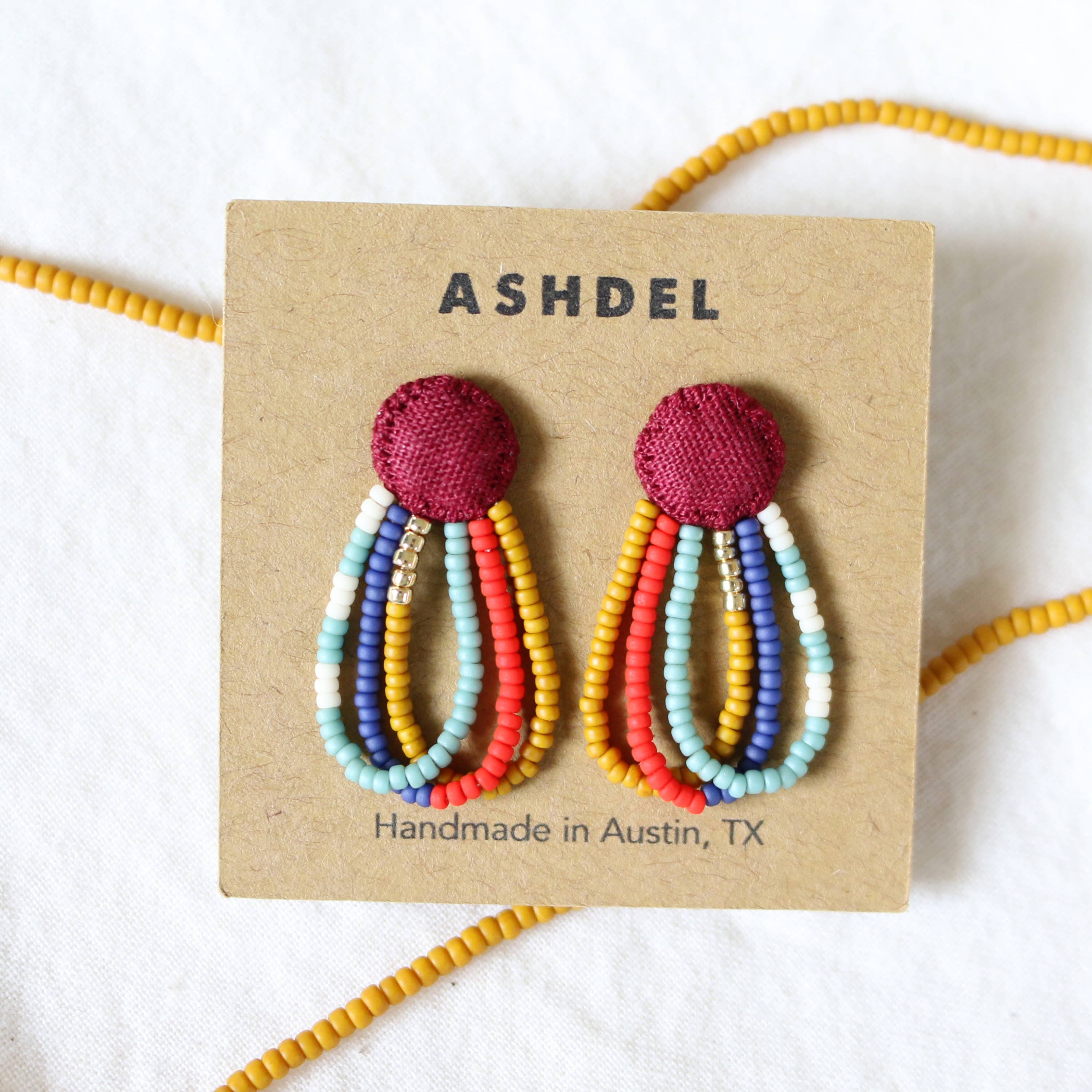ashdel – wholesale Dangle earrings – Loop Drop Studs5