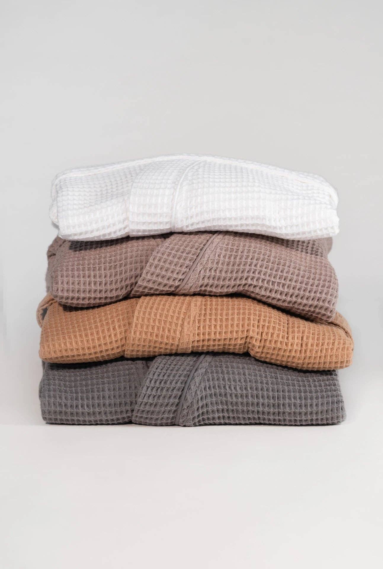 Neunest - Wholesale Robe - Unisex - Pamuk Waffle Bathrobe – White 100% cotton5