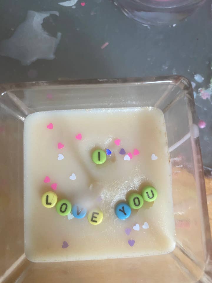 Dolt meddelande ljus - Jag älskar dig för wholesale av Pugglewick candles