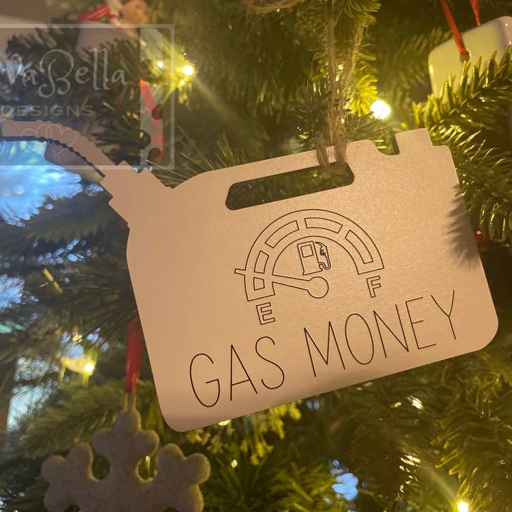 LivaBella Designs – Ornamento por atacado – Cartão Presente Depósito Gasol/Ornamento Porta Dinheiro1