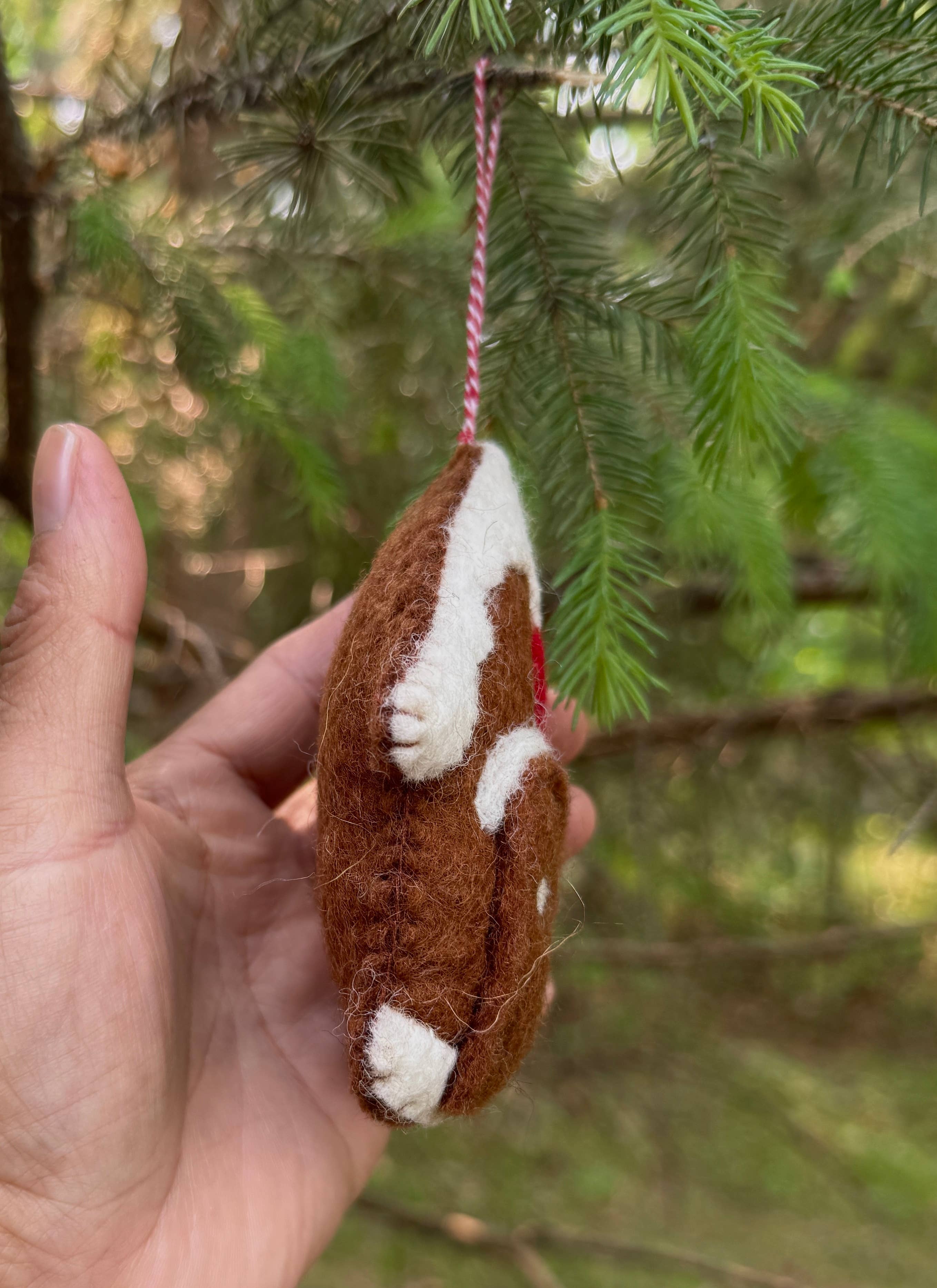 Lungta Imports - Wholesale Ornament -  Hand-Felted Farm Animals Christmas Ornaments – Fair Trade 4