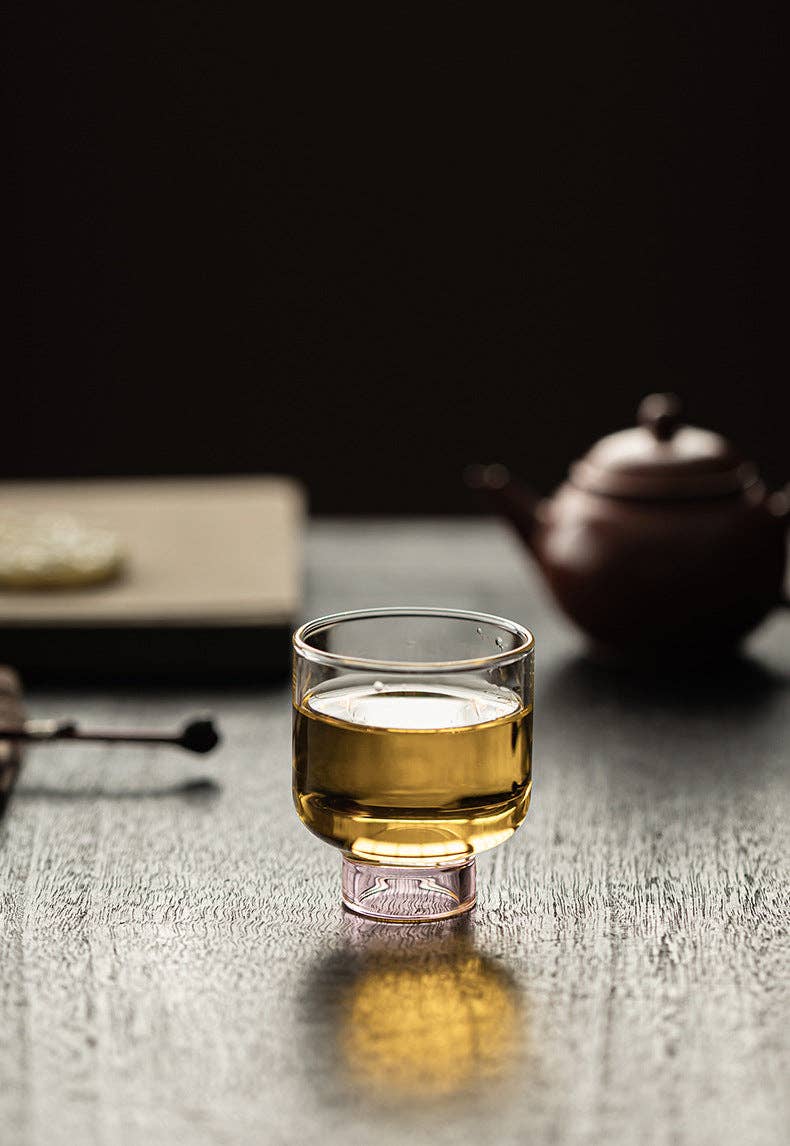 Gohobi （We cover U.S. import duties） - Vente Tasse à café/thé - Gohobi Tasse à Thé Haute en Verre Borosilicate avec Pied – Tasse Maître Transparente Résistante à la Chaleur pour Thé Gongfu, Vaisselle à Thé Chinoise pour Usage Domestique25