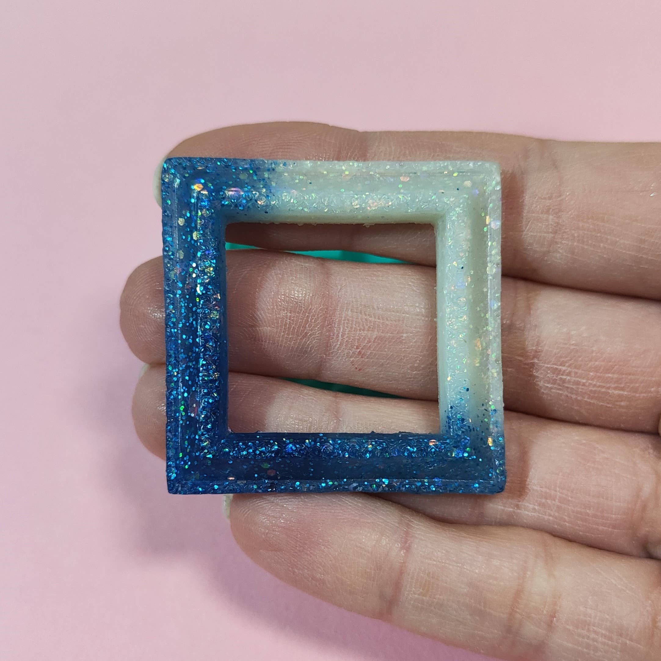 Serena Creazione di Serena Stampone - Vendita all'ingrosso Kit per lavoretti fai da te - Stampo Cornice Quadrata in silicone per resina, cera e gesso2