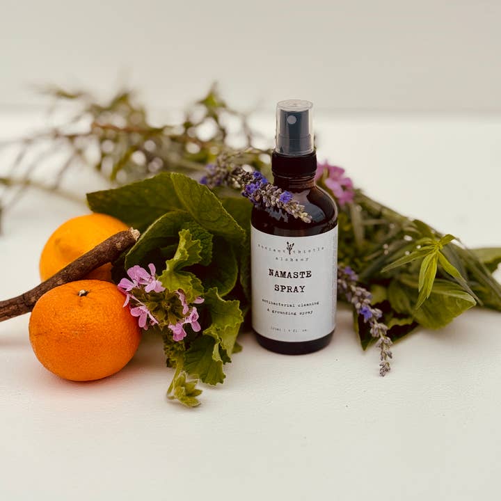 Ancient Thistle Alchemy - Wholesale Yoga Mat Cleaner - Namaste Spray - Yoga Mat Spray1