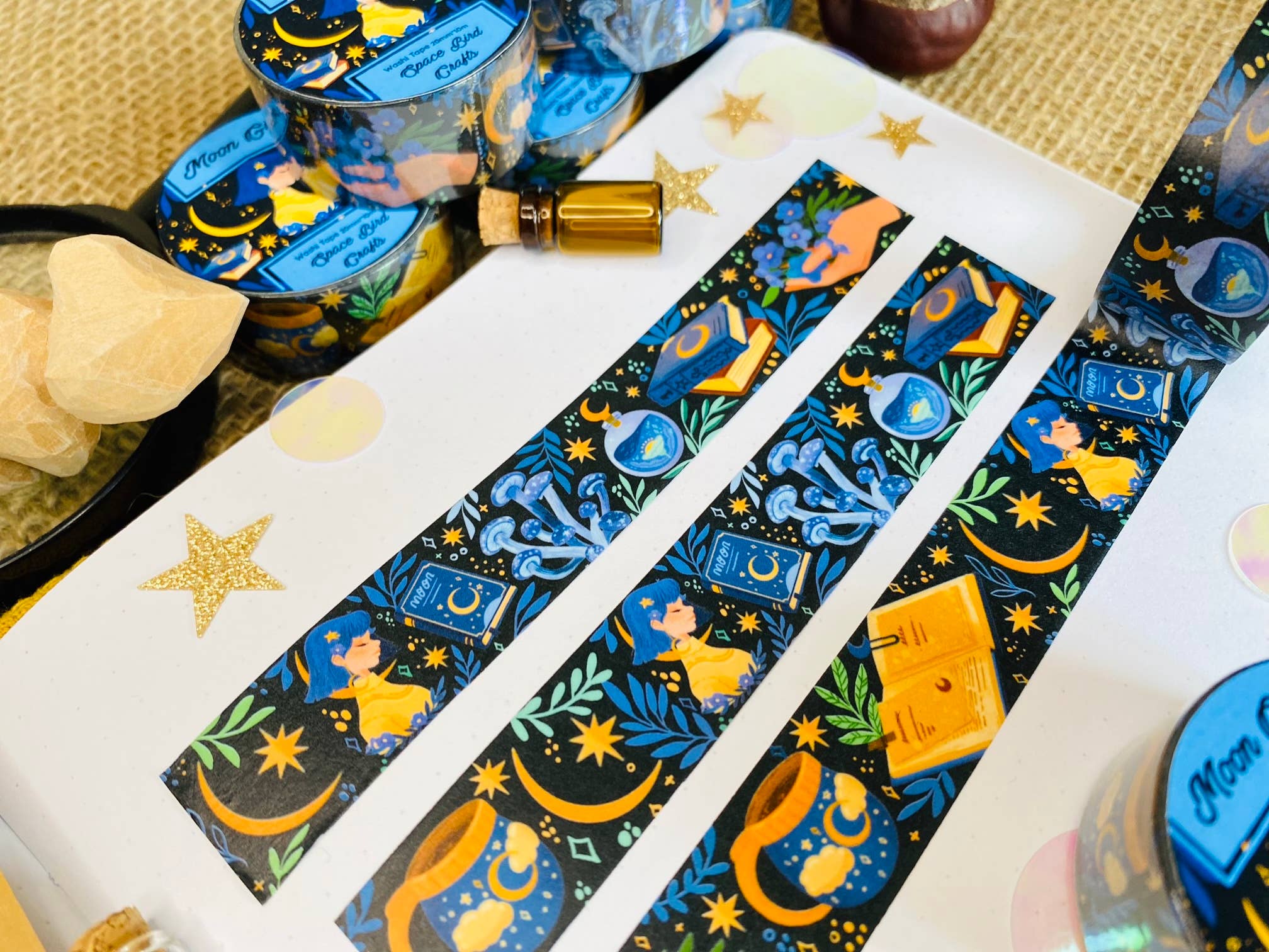 Split Moon Studios - Wholesale Washi Tape - Moon Girl Washi Tape - Cute Washi Tape- Washi Tape2