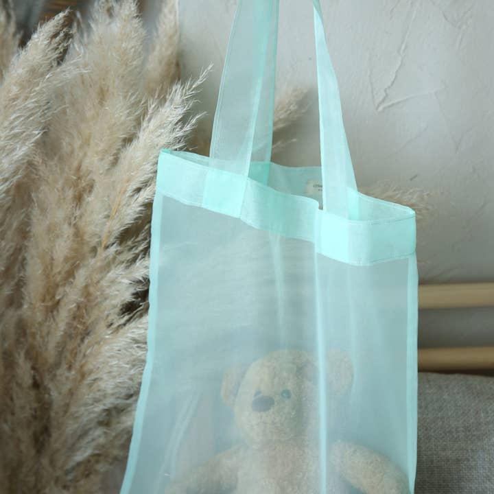 Borsa Shopper riutilizzabile For Life. Borsa trasparente. per la vendita all'ingrosso da parte di Cosmic Organza