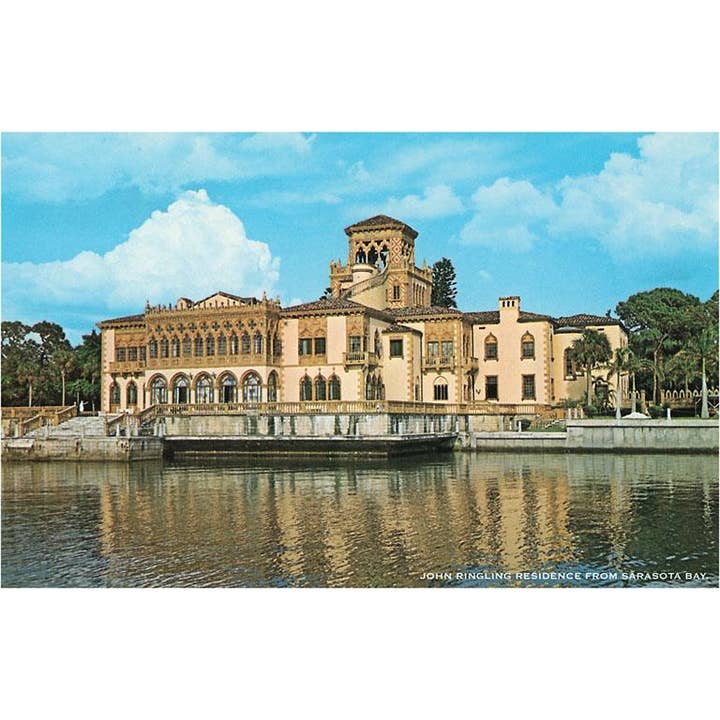 Postcard FL-1161 John Ringling Mansion, Sarasota, Florida for wholesale by Found Image Press