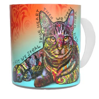 Cat Coffee Mugs by Dean Russo for wholesale by Natures Window