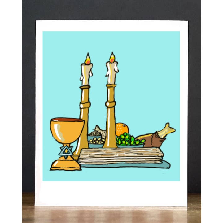 Pascha: een Seder-vignet voor wholesale door Cards by Charlot