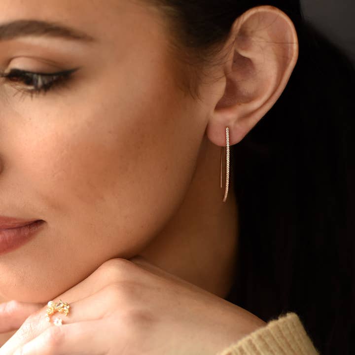 FELIX Z DESIGNS - Wholesale Dangle Earrings - CZ Wire Threader Earring3