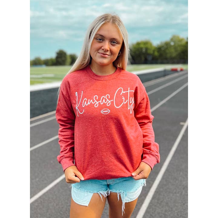 Kansas City + ícone do futebol | Tripulação por atacado de Country Charm Wholesale