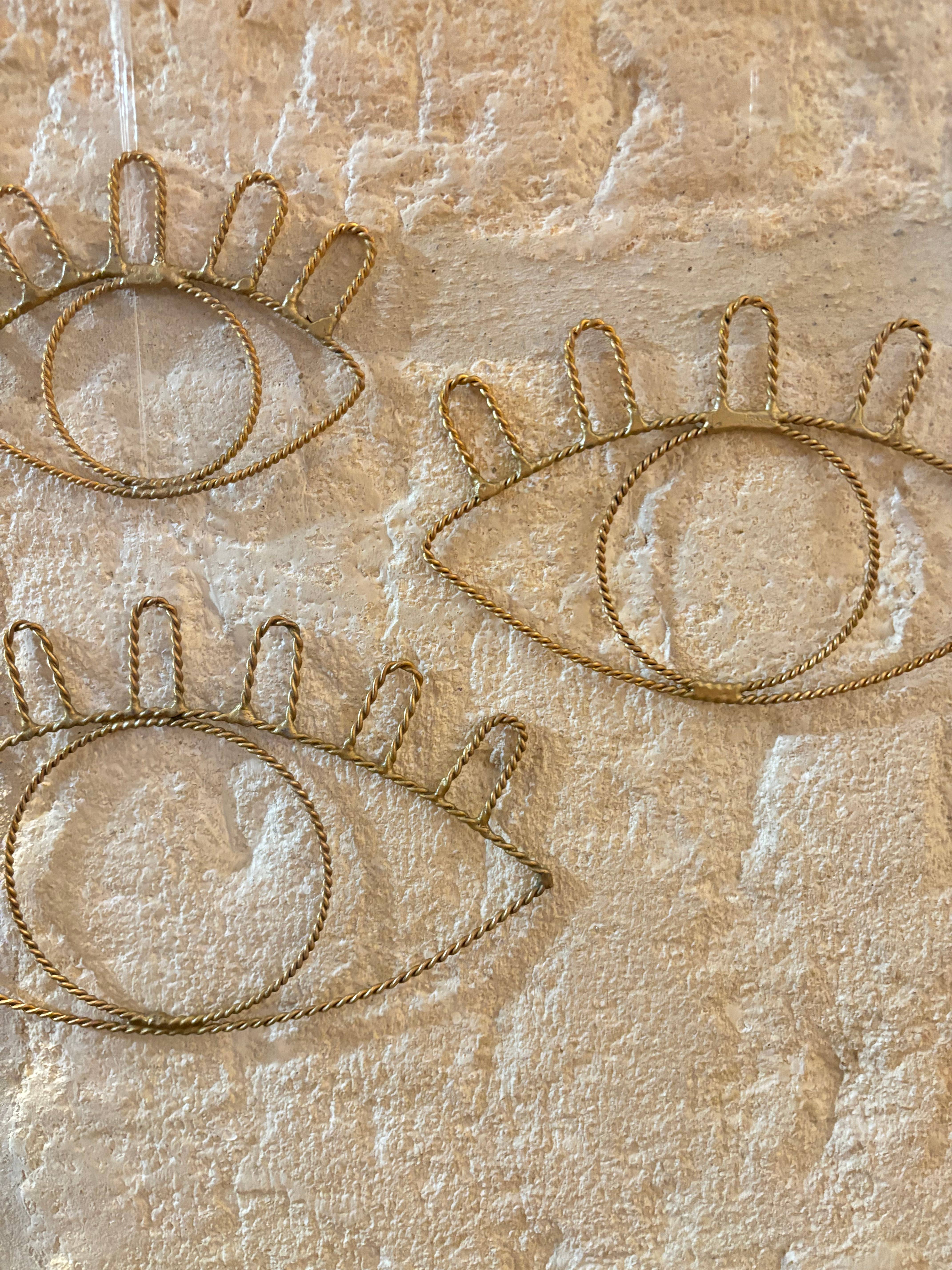 BAHIA HOME - Venta al por mayor Papel pintado 3D - Ojo Caracas de alambre de latón retorcido5