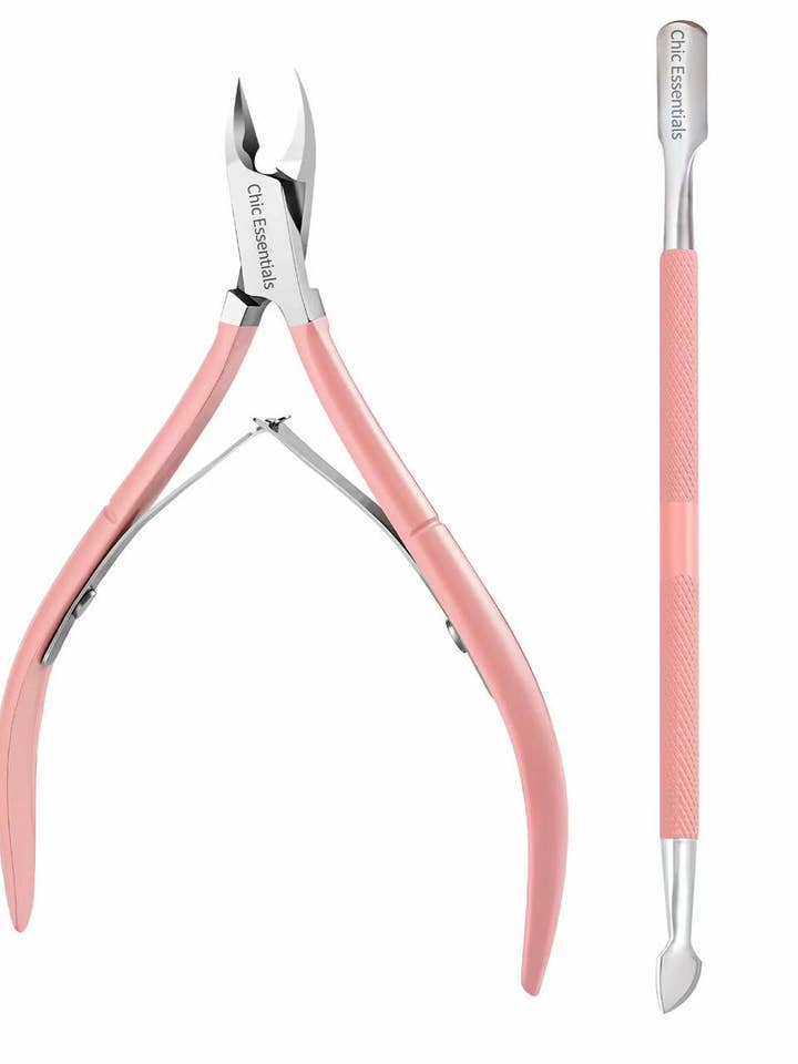 Cuticle Nipper & Pusher Set for wholesale by Chic Essentials Beauty