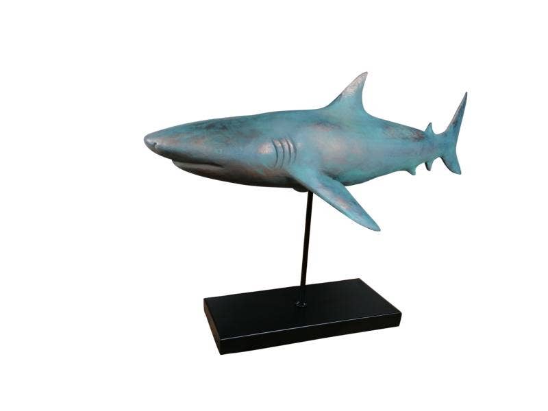 Michael & Philipp Noll e. K. - Wholesale Decorative Figurine - Shark Figure Statue XXL 59x24x38.5 cm1