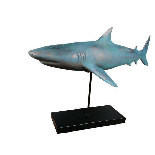 Michael & Philipp Noll e. K. - Wholesale Decorative Figurine - Shark Figure Statue XXL 59x24x38.5 cm1