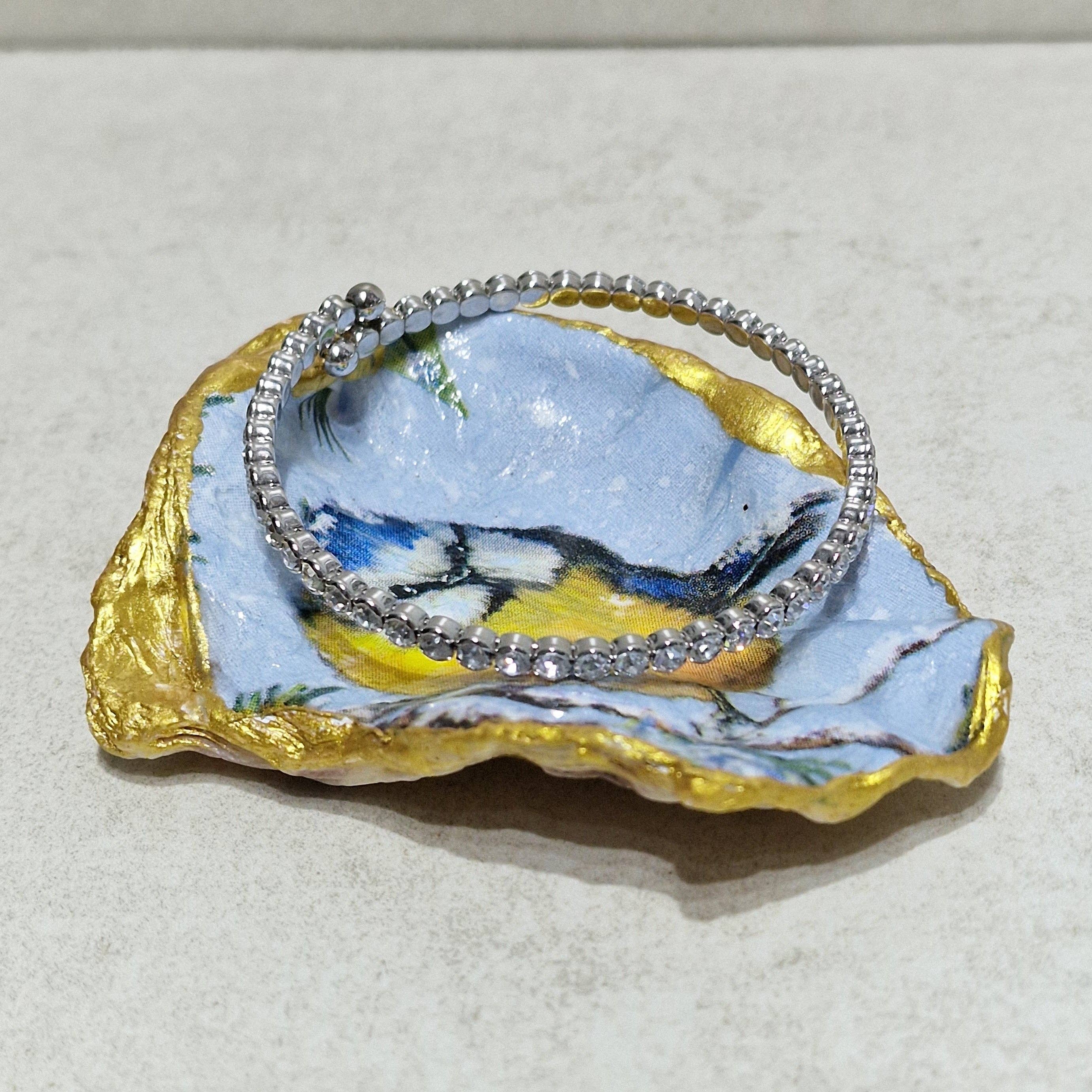 Bee my Oyster - Vendita all'ingrosso Portagioie - Portagioie invernale a forma di uccellino sulla neve, a forma di conchiglia d'ostrica4