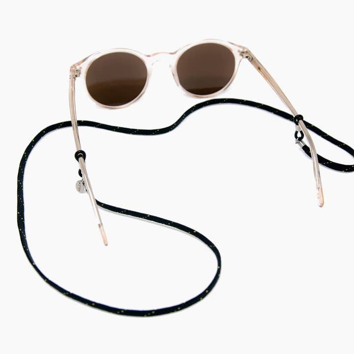 Fita para óculos preta DEEP SEA soleash®, feito à mão por atacado de soleash