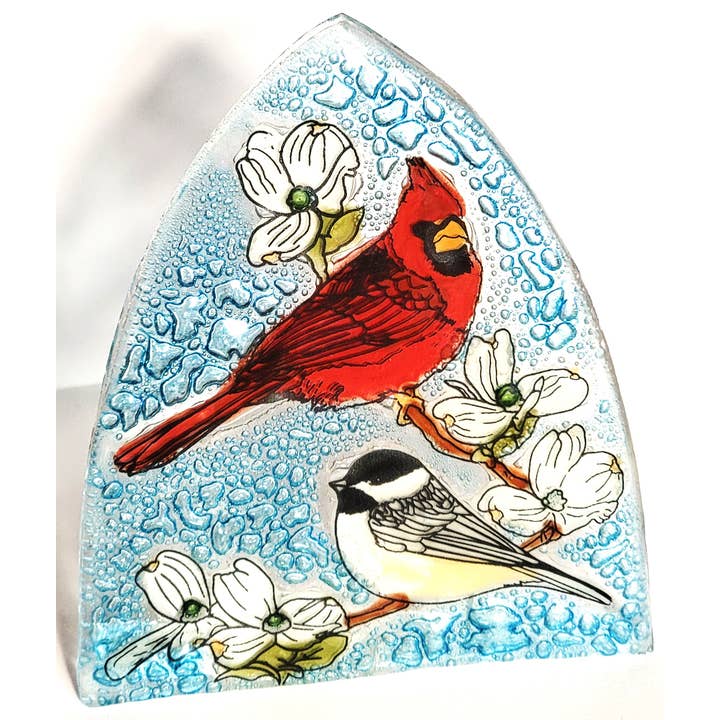 Pampeana - Wholesale Night Light - Cardinal And Chickadee Nightlight / Night Light