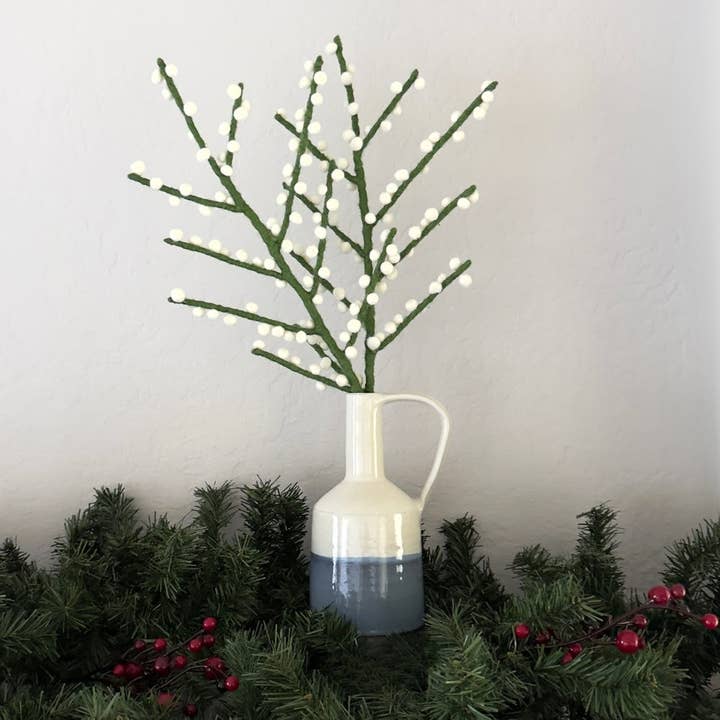 Humble Hilo - Wholesale Artificial Flowers - Humble Hilo Handmade Felt Flowers, Berry Stems5