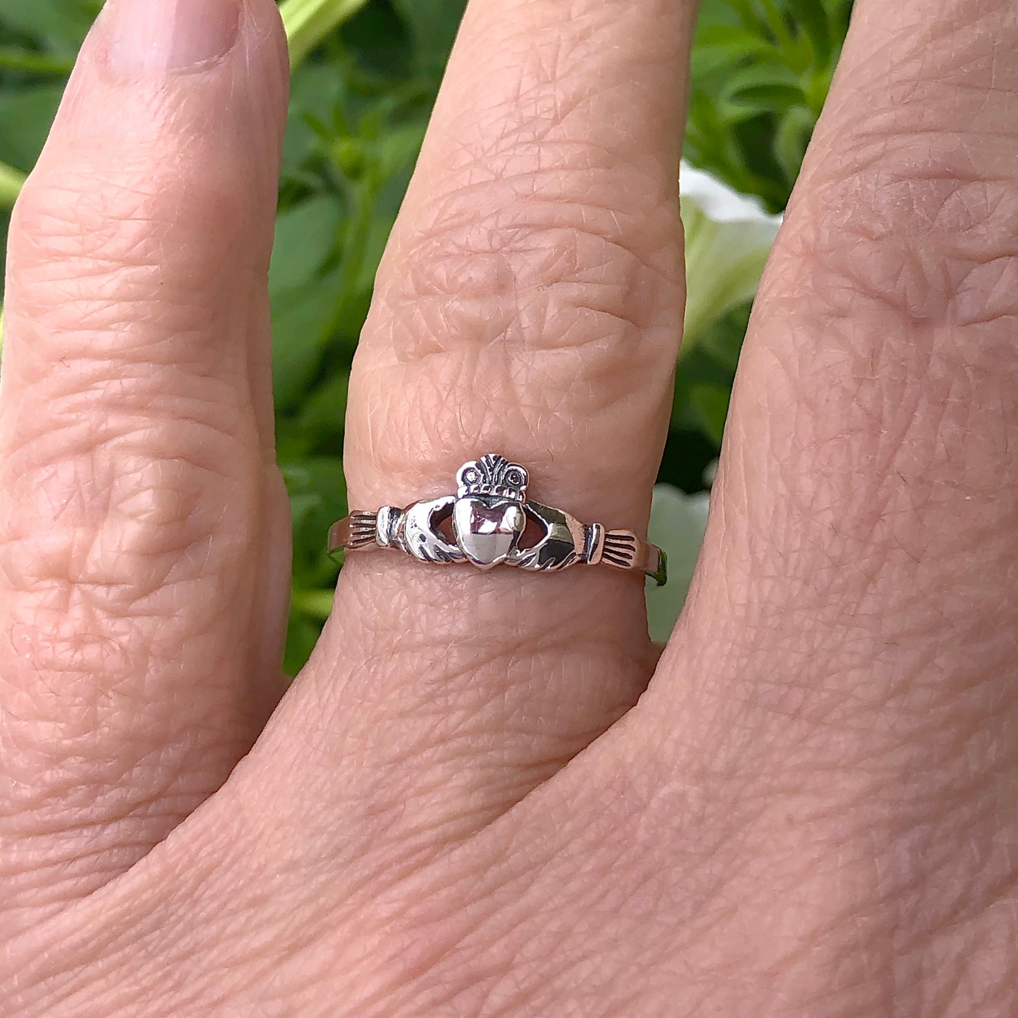 Moonrise Jewelry - Wholesale Band/Stacked Ring - R-25 Medium Claddagh Ring10