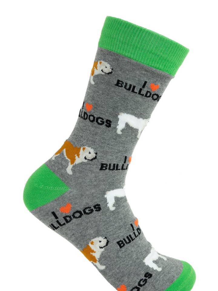 Engelse Bulldog sokken voor wholesale door Shop Dog Days