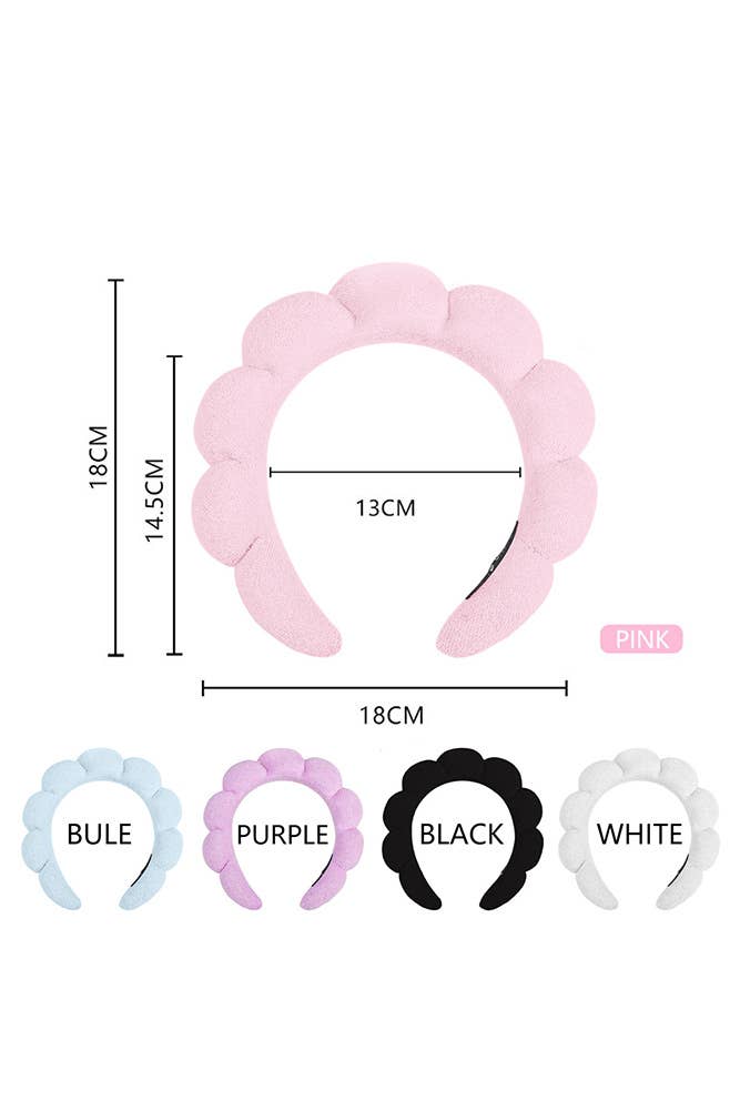 UNISHE - Vente Bandeau – femme - Bandeau torsadé en éponge douce ZK18448