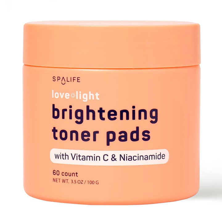 Love + light Brightening Toner Pads - 60 count for wholesale by My Spa Life