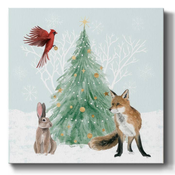 Christmas in the Forest I - Gallery Wrapped Canvas for wholesale by Wexford Home