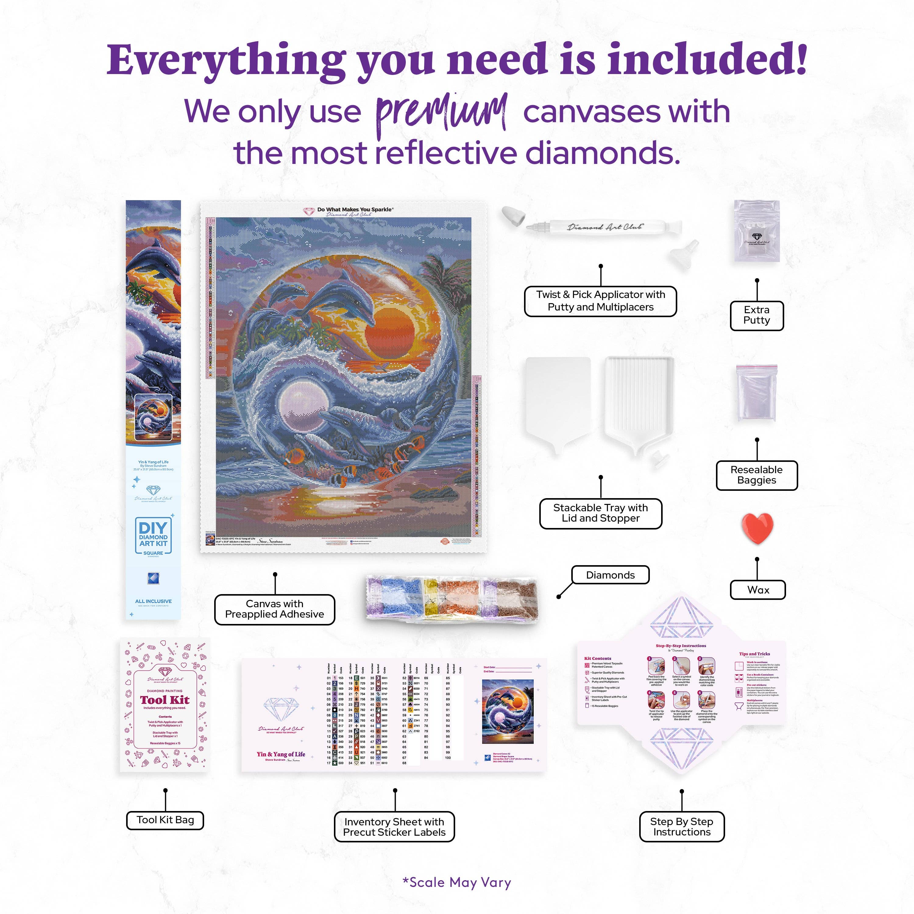 Diamond Art Club - Wholesale DIY Craft Kit - Yin & Yang of Life2
