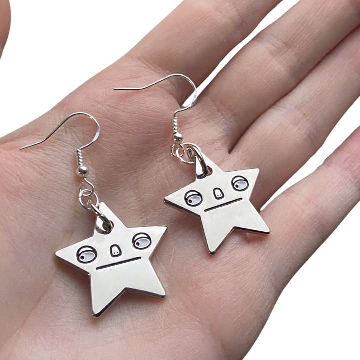 Orecchini a stella in argento per la vendita all'ingrosso da parte di PonkyWots