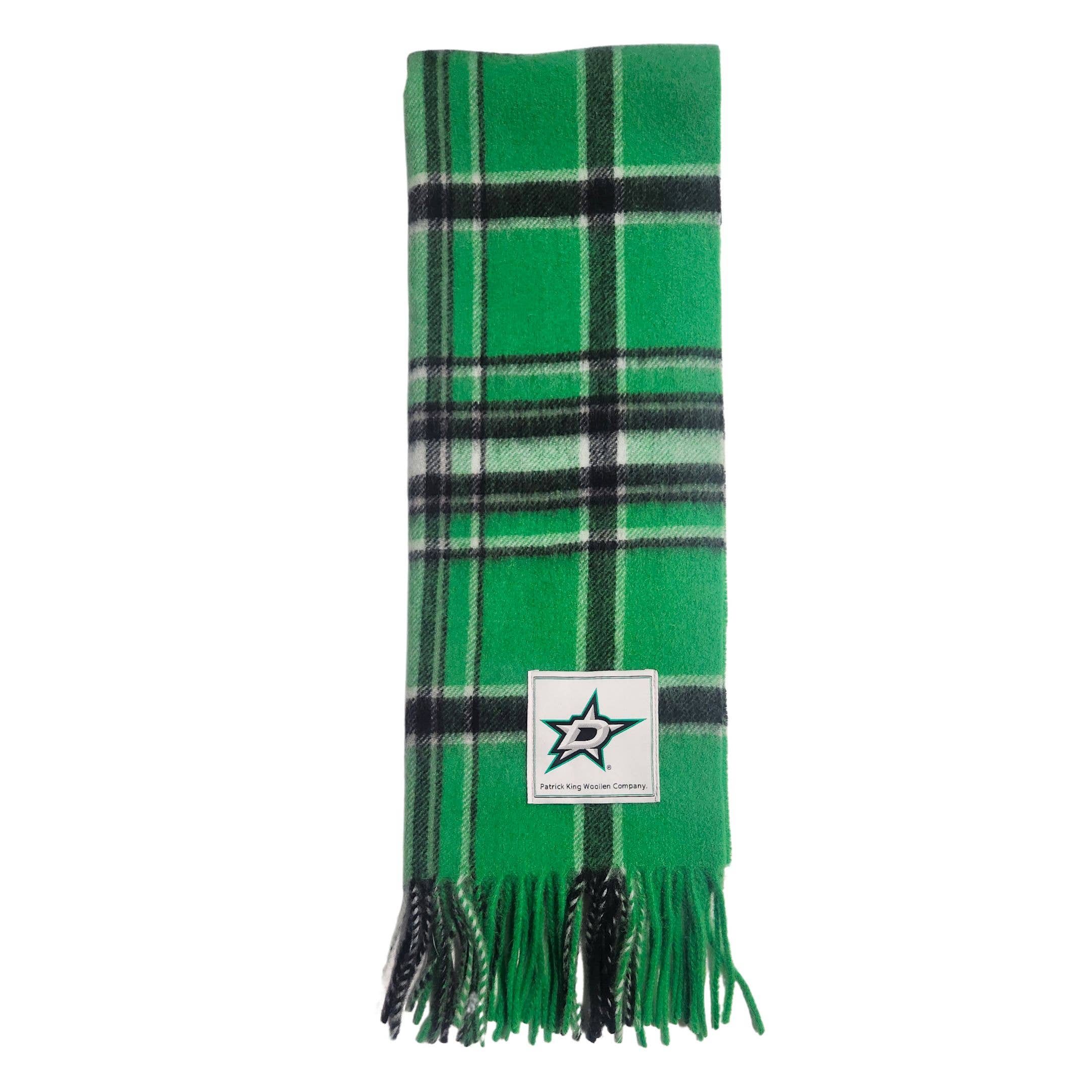 Patrick King Woollen Company – Engroshandel Tørklæde - Unisex – Dallas Stars ekstra langt lammeuld tørklæde5