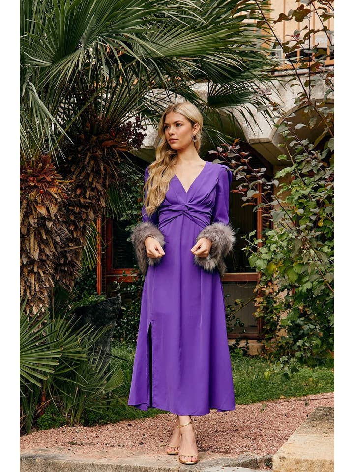 Bruna - Wholesale Dress - Women's - Ode Purple Dress · Allegory ·6